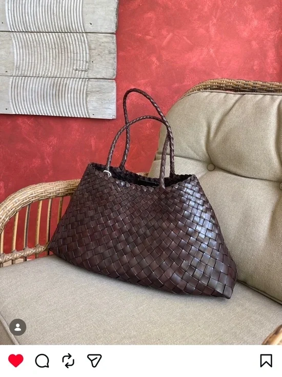 Dragon Diffusion Big Santa Croce Bag Dark Brown - Picture 9 of 11